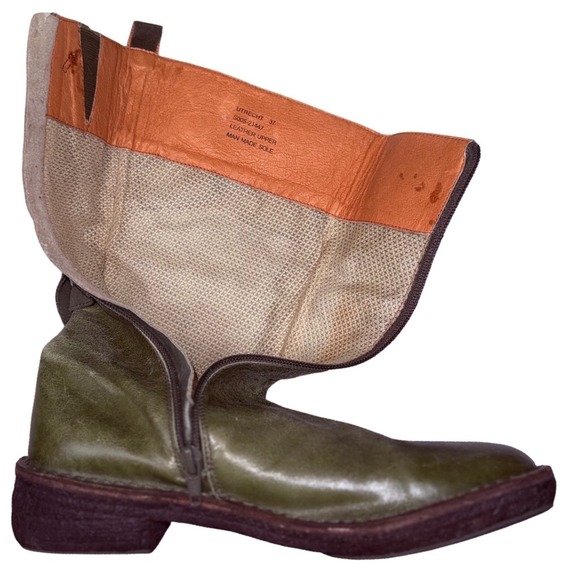 Miz Mooz Utrecht Tall Boots Olive Green Leather Womens US 6.5 37 - Picture 7 of 12